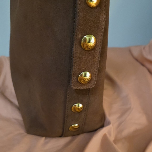 NWT Madewell Essentials Studded Suede Tote - Picture 10 of 12